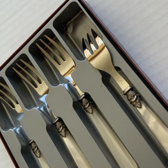 EME Italy Napoleon Cocktail/Seafood Forks 18/10 Set of 4 - Picture 4 of 13